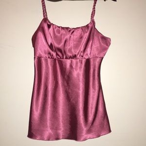 Rose gold silk blouse